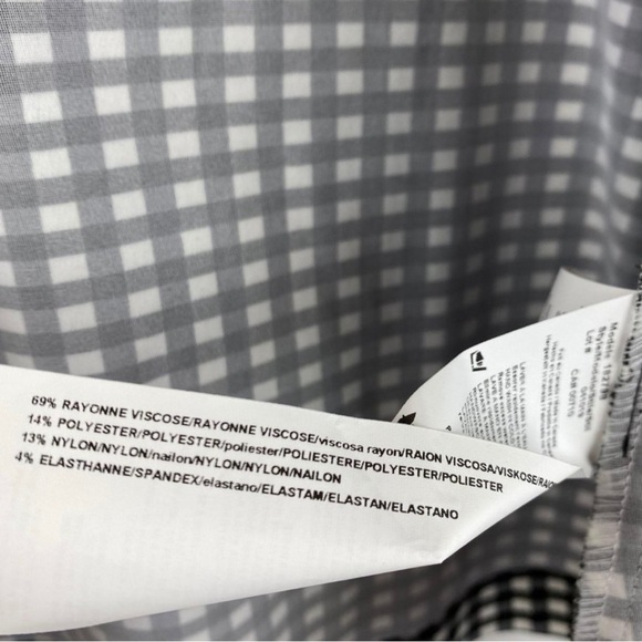 Joseph Ribkoff Checkered 3-Button Cropped Sleeve Jacket Top - Picture 6 of 6